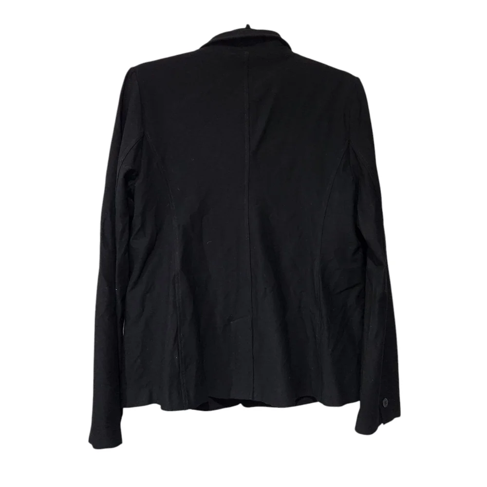 Eileen Fisher Black Stand Collar One Button Blazer Size M New With Tag - Picture 7 of 7